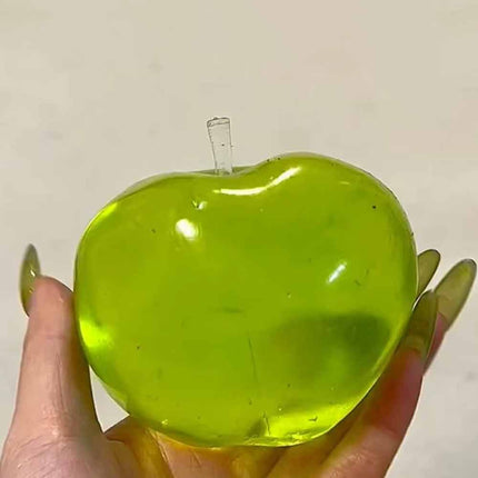 Green Apple Squishy Toy Soft Stress Relief Ball Fidget Sensory Gift for Kids & Adults