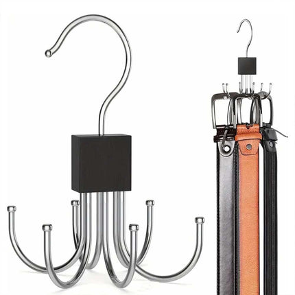 2pcs Hanger Belt Organizer Rack, Space-Saving Closet Organizer Hooks for Home