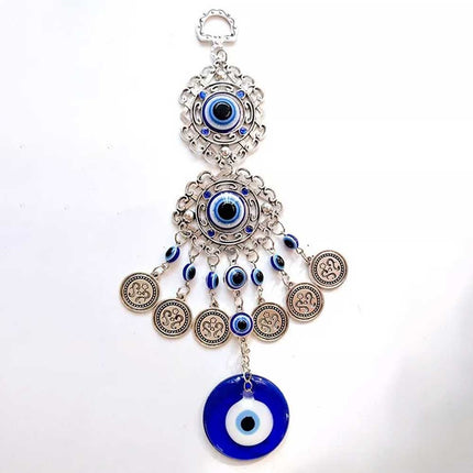 Turkish Blue Evil Eye Hamsa Hand Elephant Amulet Wall Protection Hanging Gift
