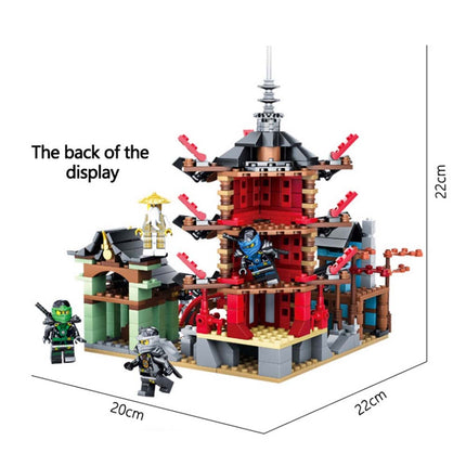 810PCS Ninjago Ninja Temple Set Building Blocks Brinquedos Infantis Presentes De Aniversário