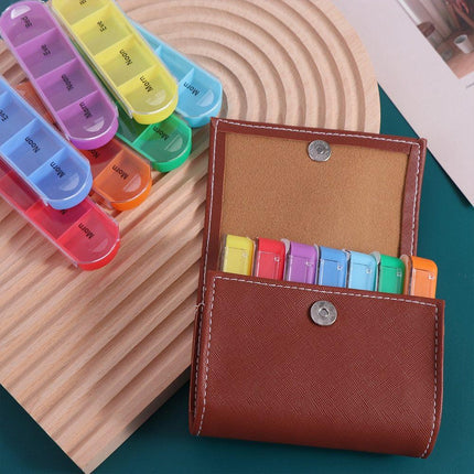 28 Grids 7 Day Weekly Pill Box, Tablet Storage Sorter Container Organizer