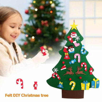 Artificial Felt Christmas Tree DIY 3D Wall Hanging Ornaments Pendant Home Decor