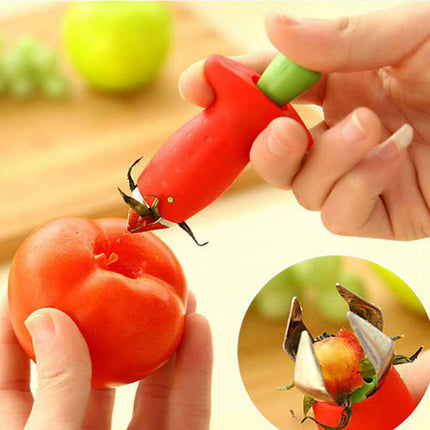 Strawberry Slicer Cutter Strawberry Corer Huller, Fruit Leaf Stem Remover Tool for Kitchen