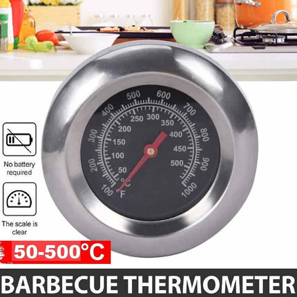 Barbecue Thermometer Oven Pit Temp Gauge 50-500℃ BBQ Smoker Grill Temperature