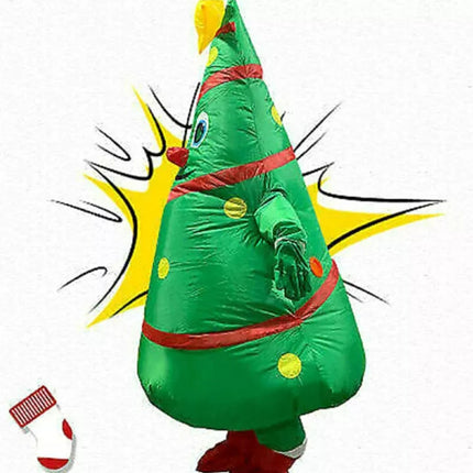 Christmas Tree Inflatable Unisex Costume Adult Funny Blow Up Fancy Dress