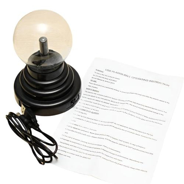 Magic Plasma Ball Touch USB Lamp Electric Globe Night Light Glass Lighting 14cm