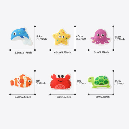 Fabric Fishing Game Toy, Montessori Toddler Play Set for 1–3 Years Old, Christmas Gift