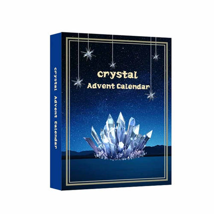 2026 Crystal Advent Calendar, 24‑Day Natural Gemstone Countdown Gift Box for Crystal Collectors