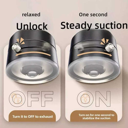 Vacuum Magnetic Suction Cup Car Phone Holder Stand Car Mount 360° Rotation