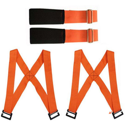 Adjustable Lifting Furniture Forearm Cargo Carry Belt Moving Straps 2 People