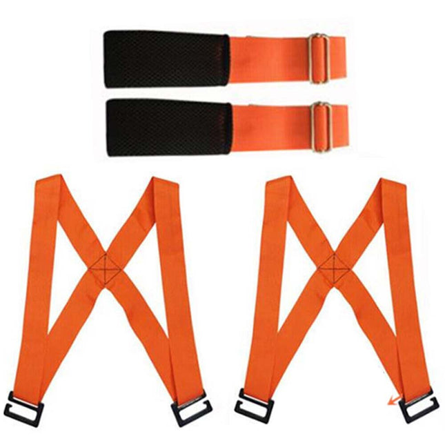 Adjustable Lifting Furniture Forearm Cargo Carry Belt Moving Straps 2 People