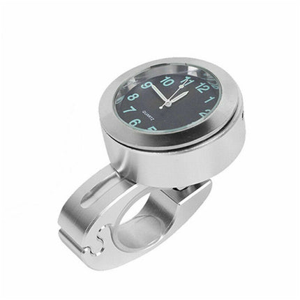 Waterproof Clock Glow Motorcycle Handlebar In Dark Bicycle Bike Mount