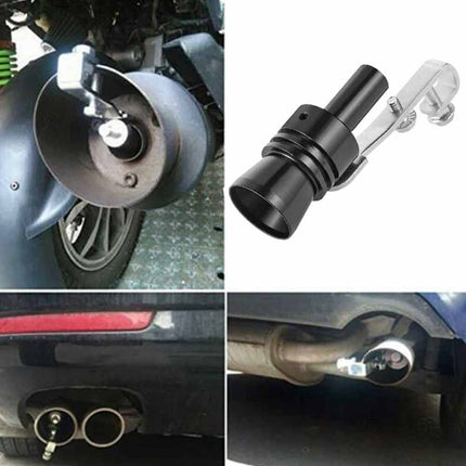 2PC XL Aluminum Car Turbo Sound Whistle, Exhaust Roar Simulator