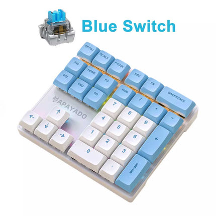 RGB K33 External Mini Keyboard 33 Key Left-Hand PBT Keycap Plug & Play Keypad