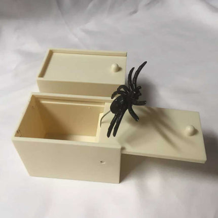 Prank Spider Scare Box Halloween Joke Toy