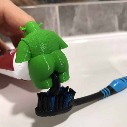 Toothpaste Cap Shrek Pooping Toothpaste Topper Cover Top Dispenser Squeezer