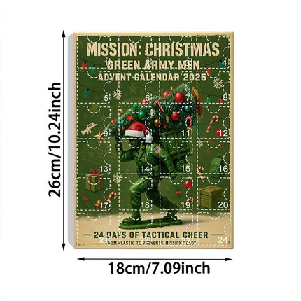 CHRISTMAS – Green Army Men 24-Day Christmas Countdown Advent Calendar