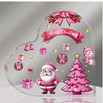 Christmas Ornament Heart Shaped Acrylic Gift Ornaments Furniture for display