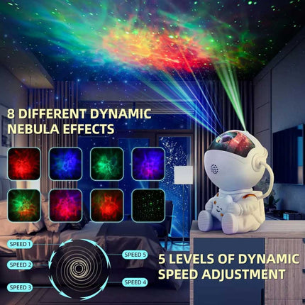 LED Astronaut & STAR Projector Light USB Starry Night Light Bedside Table Lamps