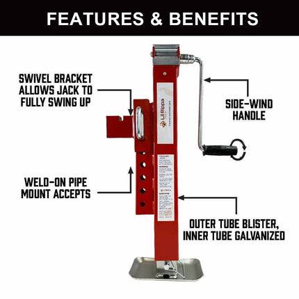 Trailer Boat Caravan Jetski Jack Stand 2000KG Heavy Duty Stabilizer Leg ASS