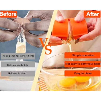 3PCS Egg Shell Opener Egg Cracker Separator Handheld Easy Breaker Kitchen Gadget
