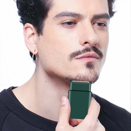 USB Rechargeable Mini Electric Shaver, Pocket Sized Portable Razor for Men