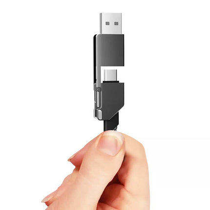 PD 60W Multi USB QC Fast Charging Cable 4in1 Type-C to Type C For iPhone Andriod