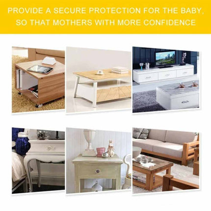 Table Edge Corner Protector Guard Foam Bumper Strip 2M Black Desk Safety Protection