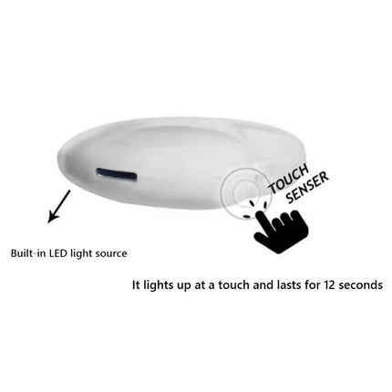 2-Pack Rechargeable Heart-Shaped Keychain Mini LED Flashlight: Light-Touch Sensitive (Bag Not Included)