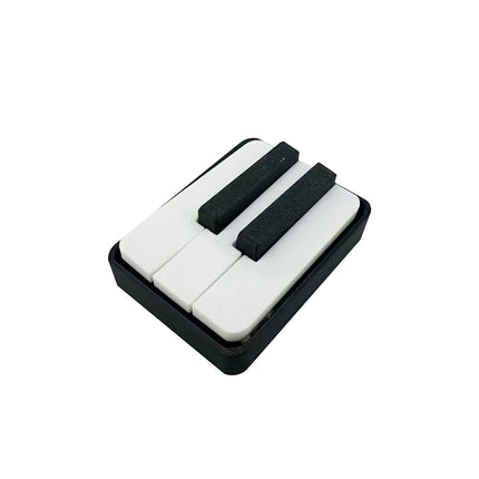 3D Printed Piano Keyboard Fidget Clicker Keychain, Novelty Stress Relief Toy
