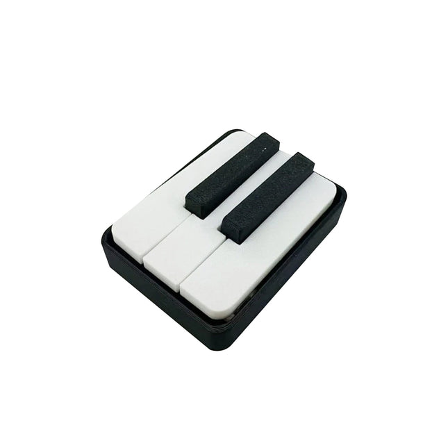 3D Printed Piano Keyboard Fidget Clicker Keychain, Novelty Stress Relief Toy