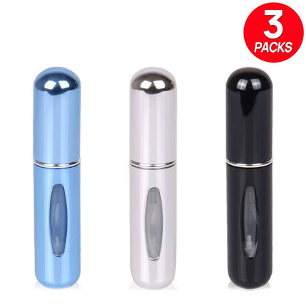 6PC Mini Easy Fill Refillable Travel Perfume Atomizer Pump Spray Pocket Bottle