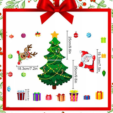 Christmas Santa Fridge Magnetic Sticker Refrigerator Sticker For Home Kitchen