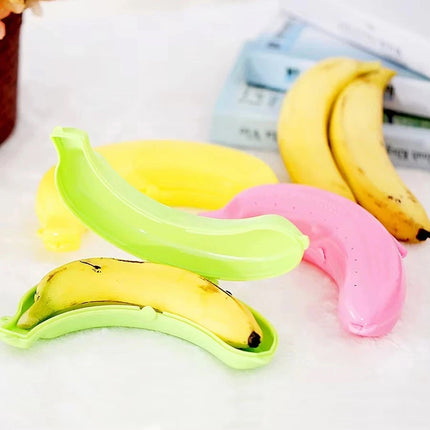 2X Banana Storage Box - Portable Fruit Holder for Travel & Lunch, Cute Outdoor Protective Case