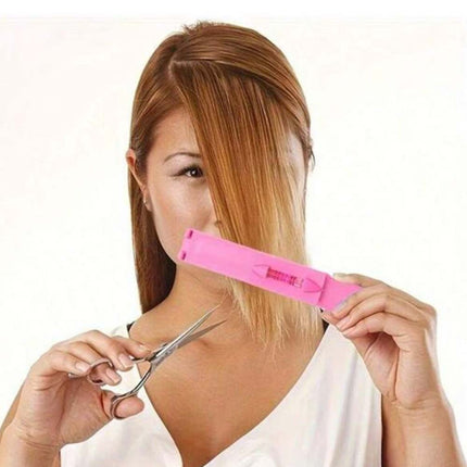Professional Bangs Hair Trimming Tool, DIY Hair Cutting Clip & Comb Set, Fringe Hairstyle Shaping & Styling Accessory Kit