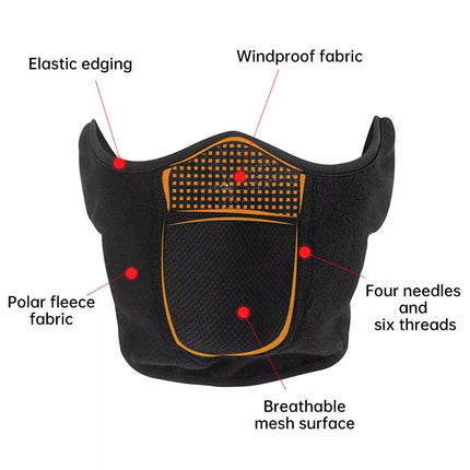Winter Windproof Half Face Mask Ear Warmer Cold Weather Ski Motorcycle Riding