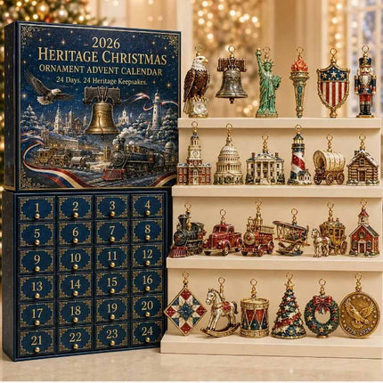 24‑Day Nutcracker Themed Advent Calendar Blind Box, 2D Flat Acrylic Christmas Hanging Ornaments Gift