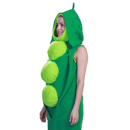 Adult Pea costume Fancy Dress Vegetable Costumes Halloween Cosplay Costume