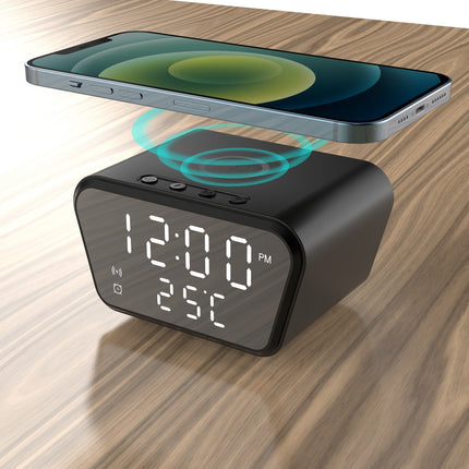 Clock display wireless charging 15W date temperature alarm clock integrated wireless