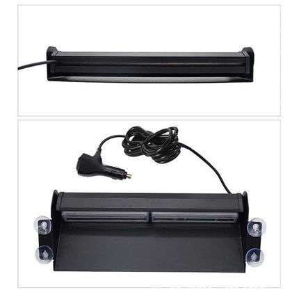 12V-24V Amber LED Warning Strobe Beacon Car Roof Flashing Recovery Light Bar