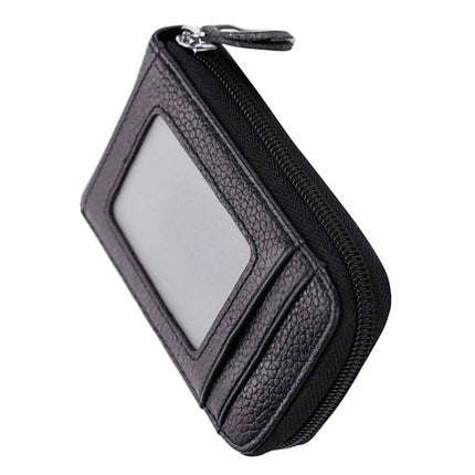 RFID Blocking Leather Wallet Coin Purse Credit Card Holder Men Women Anti-theft