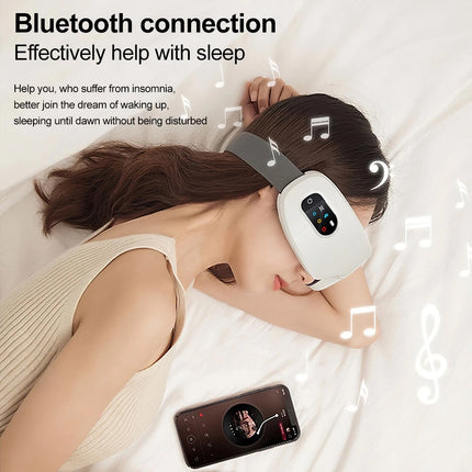 Bluetooth Music Heated Eye Massager & Eye Mask – Effective Relaxation & Eye Strain Relief