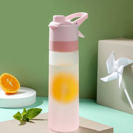 700ml Sport Matte Color Spray Mist Water Bottle Cool Down Drinking Kettle Water Cup