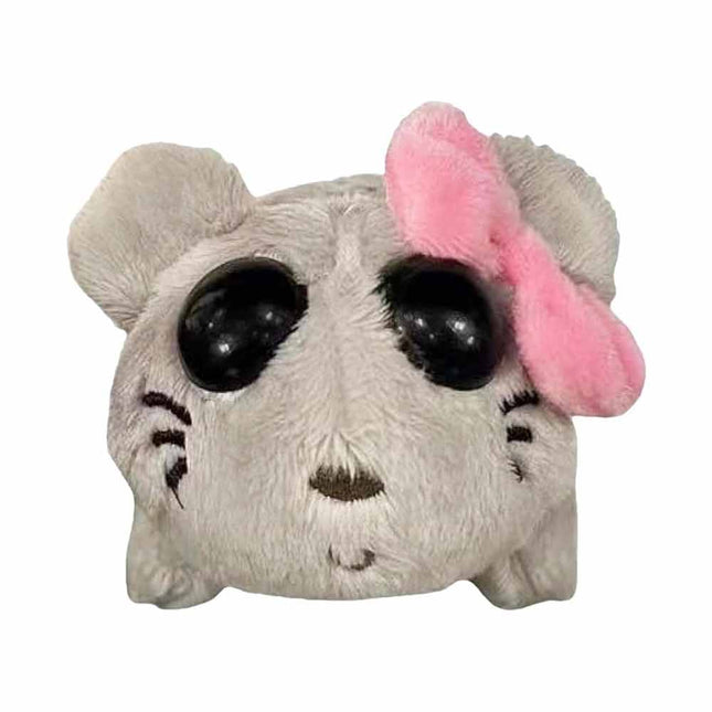 Sad Hamster Plush Music Built in Push Button Violin Sound Relieve Anxietys Toy