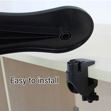 180° Rotating Leather Mouse Wrist Rest Pad, Anti-Fatigue Desk Arm Support