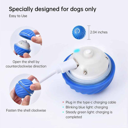 Automatic Rolling Ball Smart Cat Dog Toy Electric Pet Self-moving Kitten Game