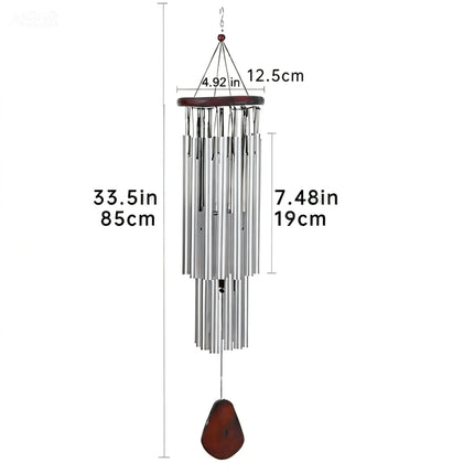 Aluminum Tube Metal Wind Chime Home Yard Hanging Decor Ornament