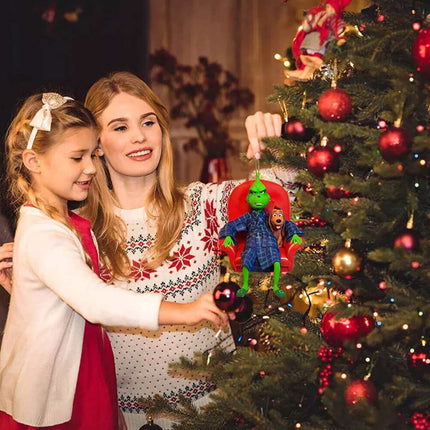 18pc Christmas Grinch Ornaments XMAS Tree Hanging Figure Pendant Decoration Gift 2D