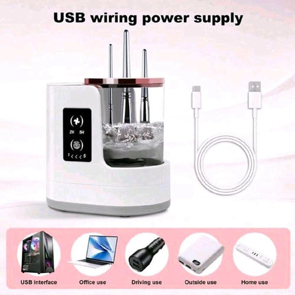 Multi-Function Makeup Brush Cleaner & Dryer – One Device, Complete Care