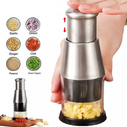 Pressed Garlic Onion Chopper 304 Stainless Steel Hand Food Chopper Kitchen Tools